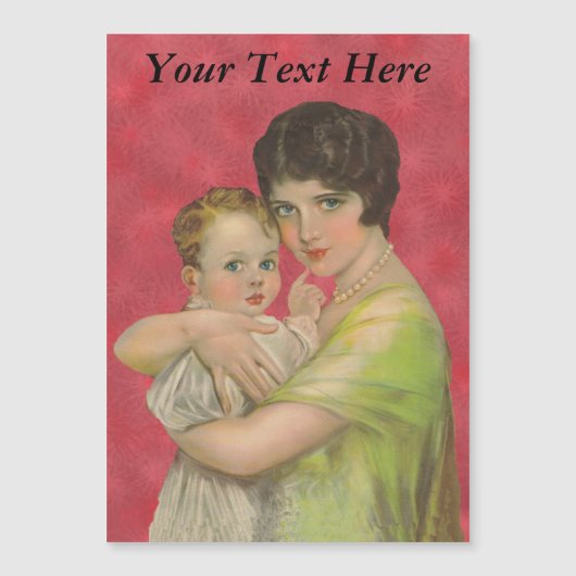  moederdag van 1930: Moeder die Baby houdt (Voorkant)