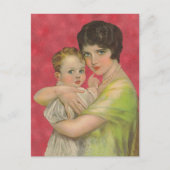 moederdag van 1930: Moeder die Baby houdt Briefkaart (Voorkant)