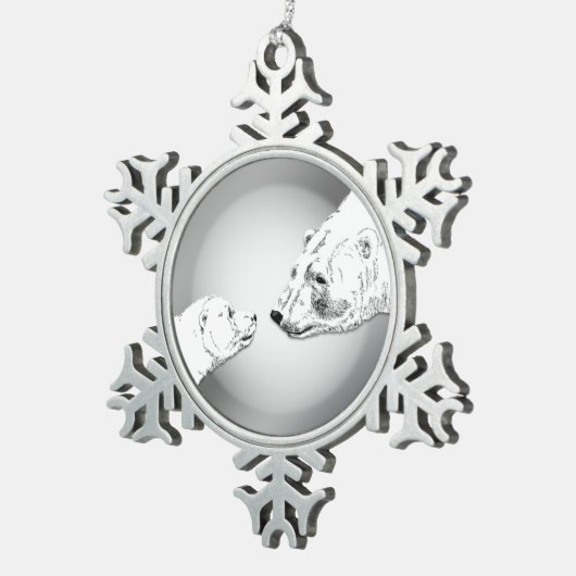 Moederdag van Beren Ornament (Rechts)