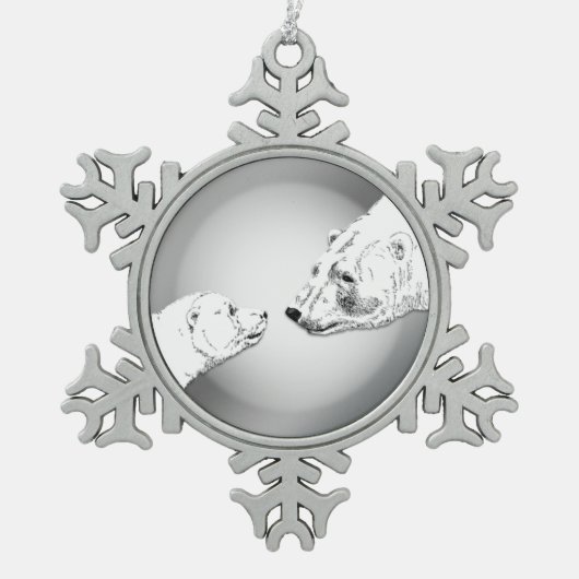 Moederdag van Beren Ornament (Voorkant)