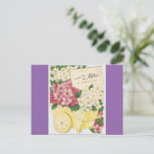 Moederdag van bloemen Briefkaart (Staand voorkant)