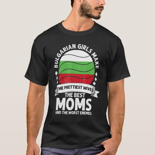 Moederdag van Bulgaarse mam Mama T-shirt (Voorkant)
