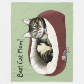 Moederdag van Cat Fleece Deken (Voorkant)