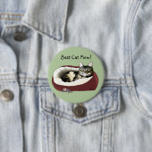 Moederdag van Cat Ronde Button 7,6 Cm (In situ)