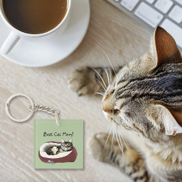 Moederdag van Cat Sleutelhanger