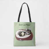 Moederdag van Cat Tote Bag (Voorkant)