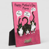 Moederdag van Cats Funny Personalize Fotoplaat (Zijkant)
