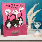 Moederdag van Cats Funny Personalize Fotoplaat (Zijkant)