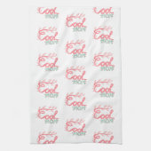 Moederdag van Cool Mam Hand Lettering Pattern Theedoek (Verticaal)