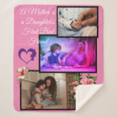 Moederdag van Daughter_Sherpa Blanket Sherpa Deken (Voorkant)