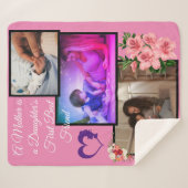 Moederdag van Daughter_Sherpa Blanket Sherpa Deken (Voorkant (horizontaal))