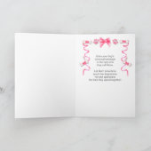 Moederdag van de hond in roze en grijs kaart (Binnen)