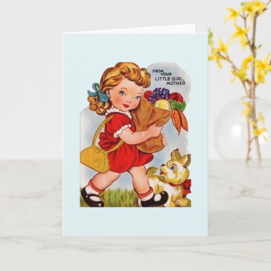  Moederdag van de kleine Kaart (Gele Bloem)