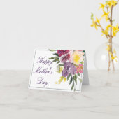 Moederdag van de  van de Bourgogne en de paarse wa Kaart (Gele Bloem)