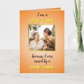 Moederdag van dochter van volwassenen naar moeder kaart (Voorkant)