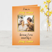 Moederdag van dochter van volwassenen naar moeder kaart (Gele Bloem)