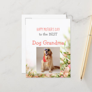 Moederdag van Dog naar Dog Grandma Aankondigingskaart