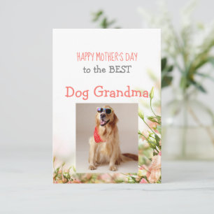 Moederdag van Dog naar Dog Grandma Bedankkaart