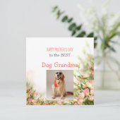 Moederdag van Dog naar Dog Grandma Kaart (Staand voorkant)