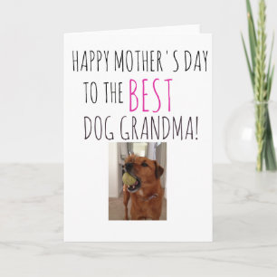 Moederdag van Dog naar Dog Grandma Kaart