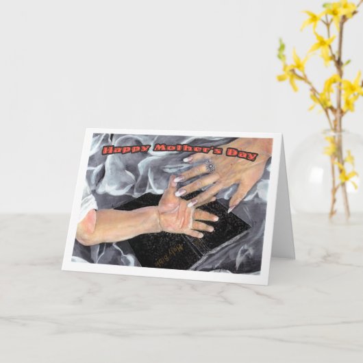 Moederdag van Echtgenoot Kaart (Gele Bloem)