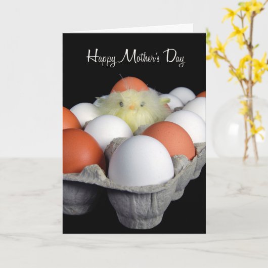 Moederdag van Eerstgeboren Kaart (Gele Bloem)