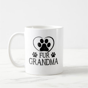 Moederdag van Fur Grandma Gift voor Hondenliefhebb Koffiemok