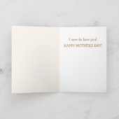 Moederdag van geit en hart kaart (Binnen)