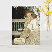  Moederdag van Jessie Willcox Smith Kaart (Gele Bloem)