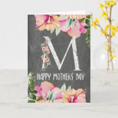 Moederdag van karton kaart (Gele Bloem)