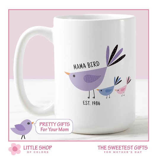 Moederdag van Mama Bird & Chicks Koffiemok