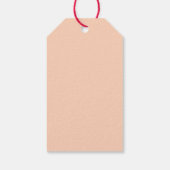 Moederdag van moeder en kind met een schattige kaw cadeaulabel (Achterkant)