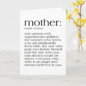 Moederdag van moeder kaart (Gele Bloem)