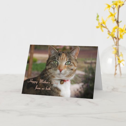 Moederdag, van ons beiden kaart (Gele Bloem)