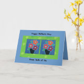 Moederdag van ons beiden kaart (Gele Bloem)