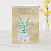 Moederdag van schoondochter kaart (Gele Bloem)