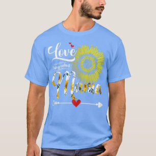 Moederdag van vrouwen die ik graag mama Sunflo noe T-shirt