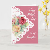 Moederdag  ventilator Bouquet Kaart (Gele Bloem)