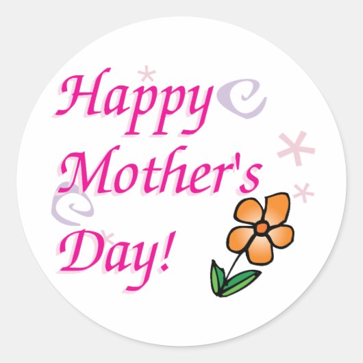 Moederdag ventilator ronde sticker (Voorkant)