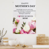 MOEDERDAG (VER WEG) GROETJES ONLINE + POSTER (Keuken)