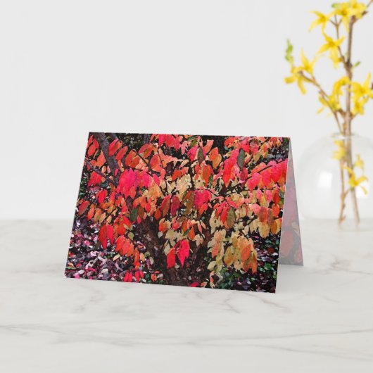 Moederdag verbrand Struik Kaart (Gele Bloem)