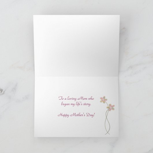 Moederdag verhaal kaart (Binnen)