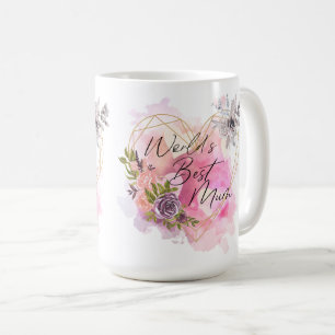 Moederdag Verjaardagscadeau Bloemstuk World's Best Koffiemok