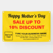 Moederdag Verkoop Geel Rechthoek 4’ x 2,5’ Spandoek (Horizontaal)