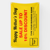 Moederdag Verkoop Geel Rechthoek 4’ x 2,5’ Spandoek (Verticaal)