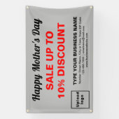 Moederdag Verkoop grijze rechthoek 4' x 2,5' banne Spandoek (Verticaal)