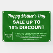 Moederdag Verkoop Groene Rechthoek 4' x 2,5' Banne Spandoek (Horizontaal)