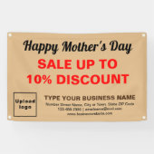Moederdag Verkoop Licht Bruin Rechthoek 4’ x 2,5’ Spandoek (Horizontaal)