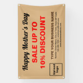 Moederdag Verkoop Licht Bruin Rechthoek 4’ x 2,5’ Spandoek (Verticaal)