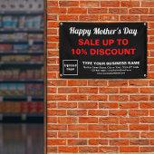 Moederdag Verkoop Zwarte Rechthoek 4' x 2,5' Banne Spandoek